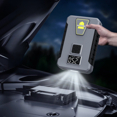 Booster batterie plusieurs utilisations lumieres sos gonfleur pneu