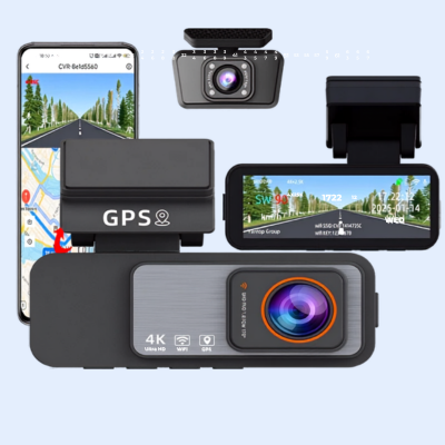 Dashcam pour voiture | 4K GPS Vision Nocturne