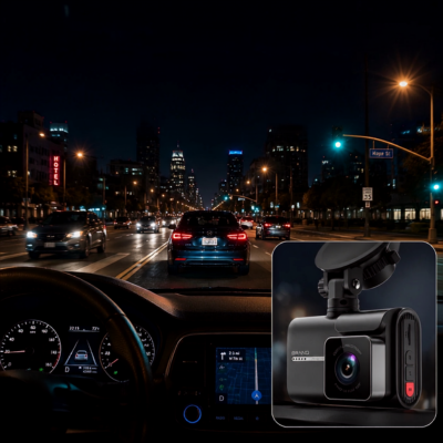 Dashcam pour voiture vision nocturne excellente