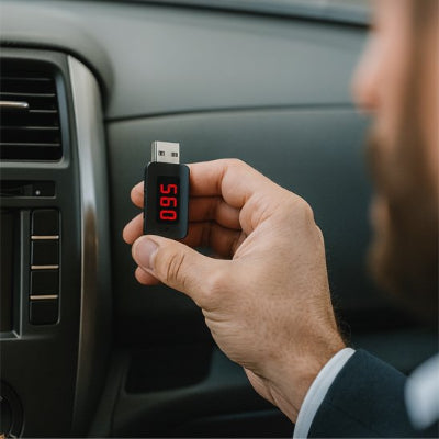 Transmetteur FM Bluetooth voiture, affichage fréquence, musique sans fil et appels mains libres