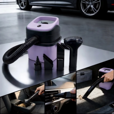 Aspirateur auto 3-en-1 nettoyant plusieurs zones de la voiture