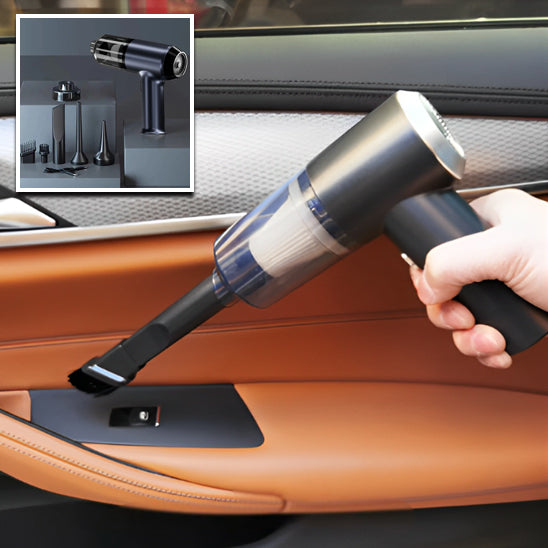 aspirateur puissant pour voiture avec des accessoires et qui aspire vers le Botton de lĂšve vitre avant droit