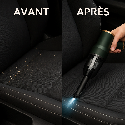 aspirateur voiture avant apres nettoyage