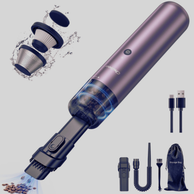aspirateur voiture sans fil puissant violet accessoires