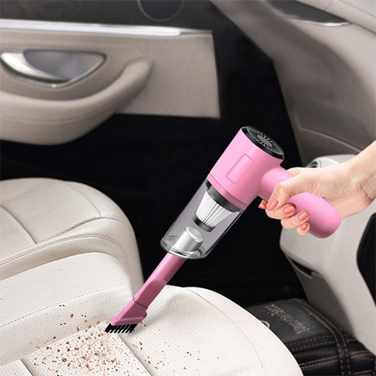 aspirateur voiture sans fil rose nettoie siege