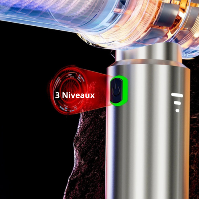 aspirateur voiture sans fil avec trois nveaux de puissance