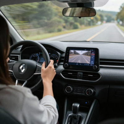 Caméra recul Clio 5 facilitant le stationnement et les marches arrière au quotidien
