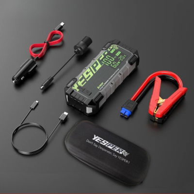 chargeur batterie booster accessoires pouchette rangement