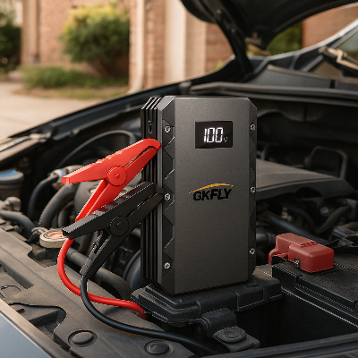 chargeur batterie booster charge batterie voiture sous capot