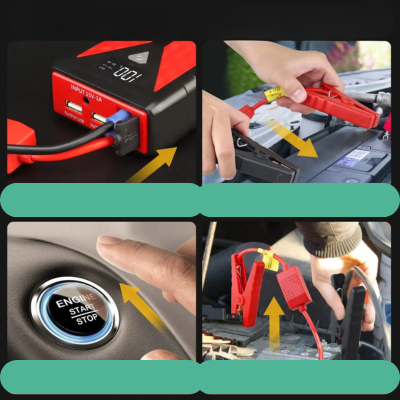 chargeur booster batterie plusieures etapes utilisation