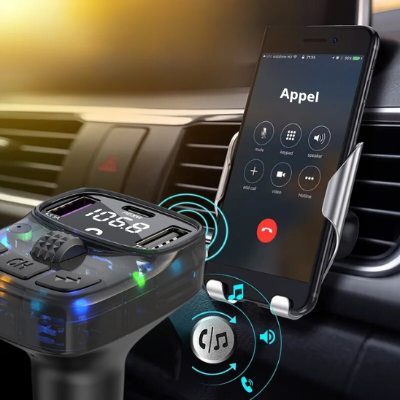 transmetteur fm bleutooth appel pratique