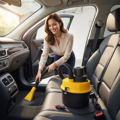 Aspirateur pour voiture puissant aspire tapis voiture par belle femme