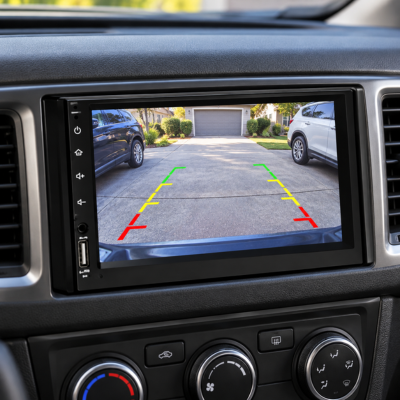 Autoradio android avec affichage précis de la caméra de recul