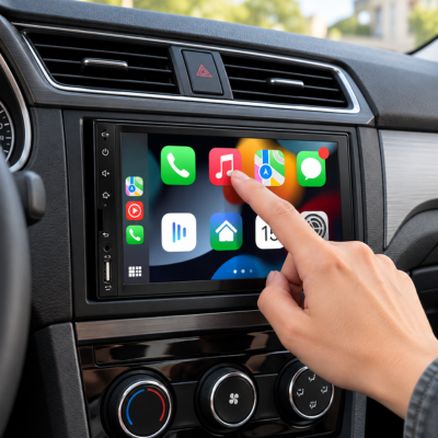 Autoradio android tactile à l'utilisation pratique au volant