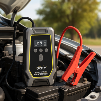 Booster Batterie Voiture branche batterie voiture sous capot