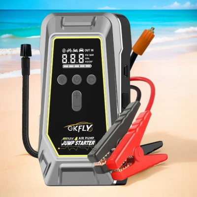Booster Batterie Voiture sur sable plage