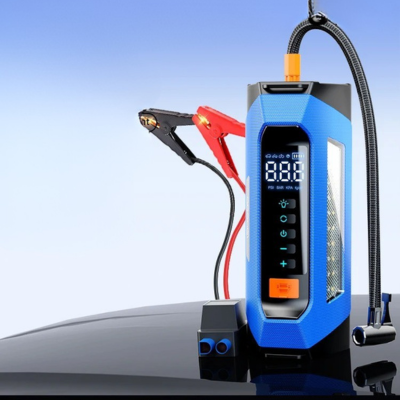 Booster batterie diesel bleu