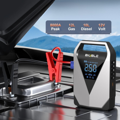 Booster de Batterie branche sous capot voiture