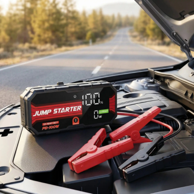 Booster de Batterie expose sous capot