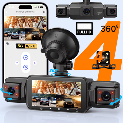 Caméra embarquée Vision360 - fixation ventouse rotation 360 degrés