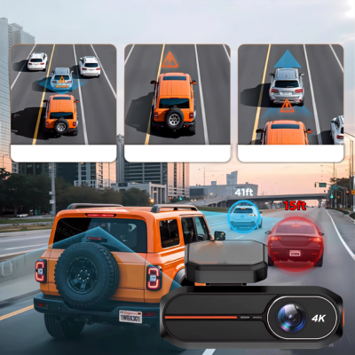 Dashcam pour voiture | 4K Vision Nocturne GPS
