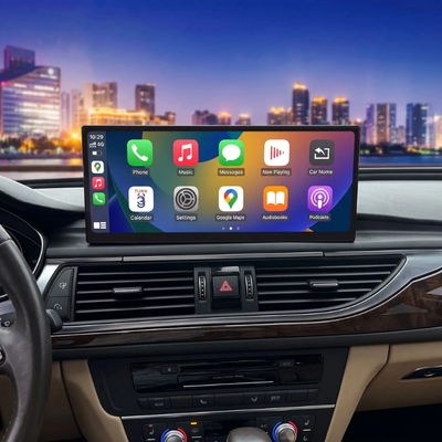 Écran carplay voiture Audi A6 A7 facilitant une conduite connectée et sécurisée