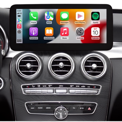 Fonctions intelligentes CarPlay et Android Auto sur l'écran carplay voiture Mercedes