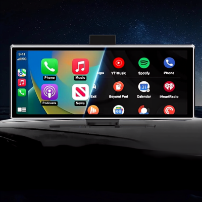 Ecran voiture carplay avec application