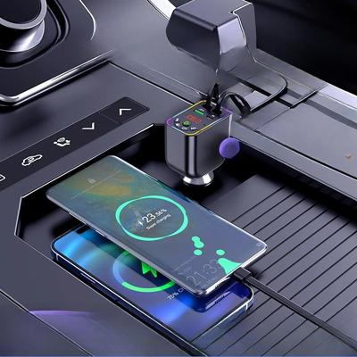 Emetteur radio voiture Bluetooth 5.3 charge rapide