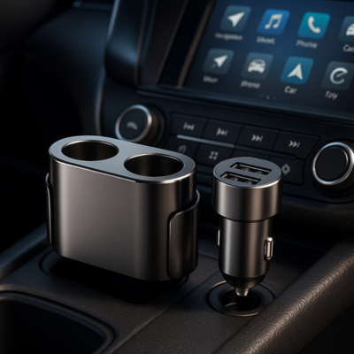 Fréquence Bluetooth voiture branchée sur allume-cigare, son parfait et appels mains libres pour une conduite sûre