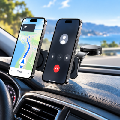 PORTE TELEPHONE MAGNETIQUE POUR VOITURE | Double MagSafe