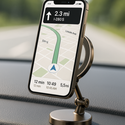 SUPPORT MAGNETIQUE TELEPHONE VOITURE efficace pour telephone en gps