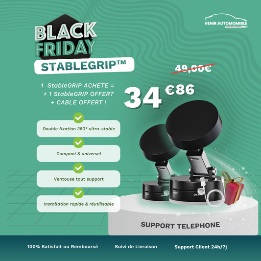 StableGrip™ - Fixation smartphone aimanté