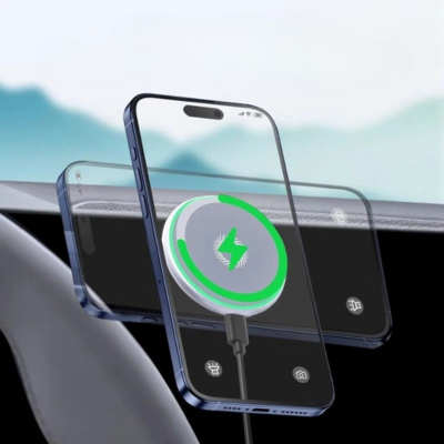 Support Telephone Induction Voiture portrait horizontale