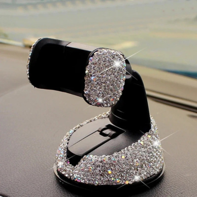 Support de telephone pour voiture diamont blanc