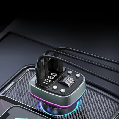 Transmetteur FM Bluetooth Voiture charge plusieurs appareil en meme temps