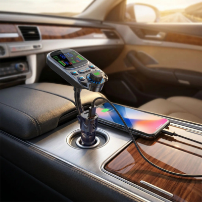 Transmetteur FM Bluetooth charge telephone