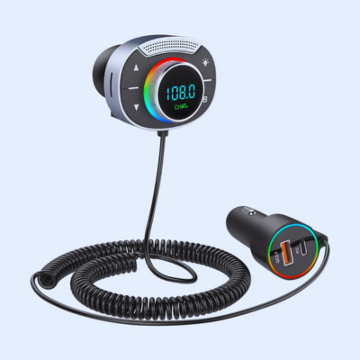 Transmetteur bluetooth fm voiture affichage frequence