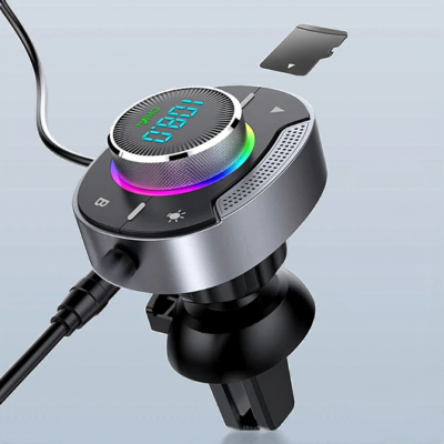 Transmetteur bluetooth fm voiture plus carte tf