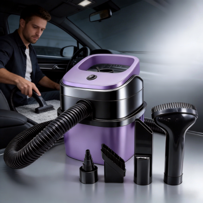 Aspirateur auto 3-en-1 avec poignée ergonomique, facile à tenir