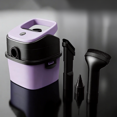 Aspirateur auto 3-en-1 puissant en coloris violet