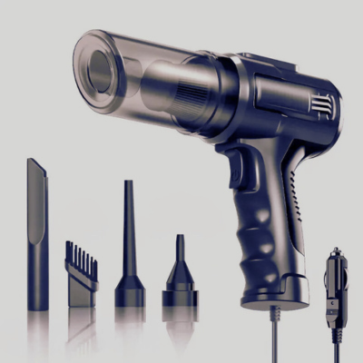 aspirateur portable voiture expose avec accessoires