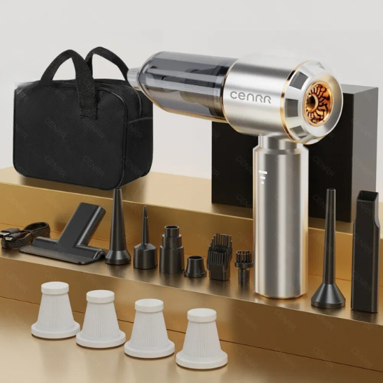 different accessoires de l aspirateur pour voiture gris plus quatre filtres
