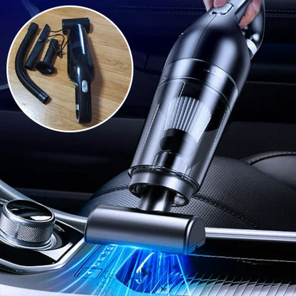 aspirateur pour voiture noir et ses accessoies rendent la voiture super propre