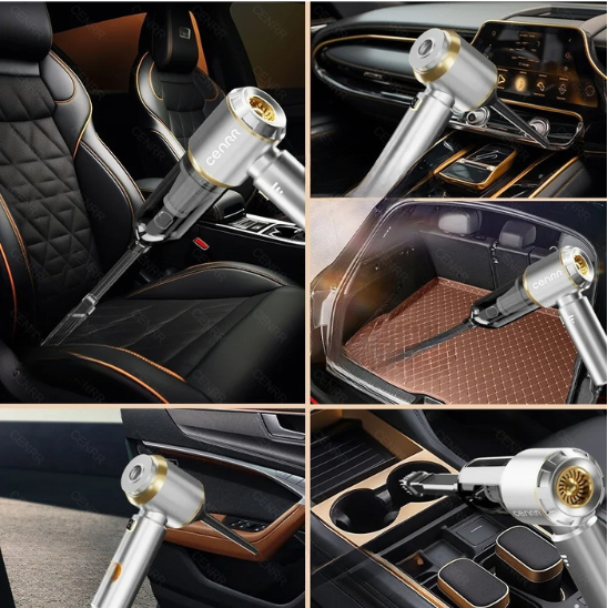 l image montre plusieurs fonctionnalité de l aspirateur pour voiture 