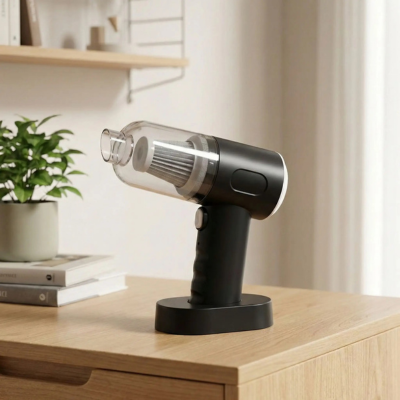 aspirateur puissant pour voiture expose sur stand