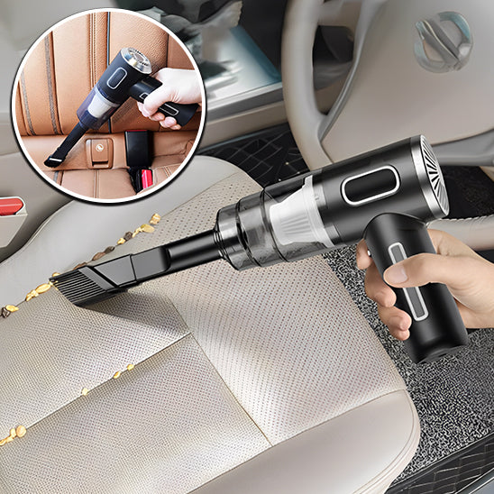 aspirateur puissant pour voiture aspire les miettes sur le siège