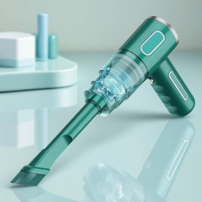 aspirateur puissant pour voiture vert expose