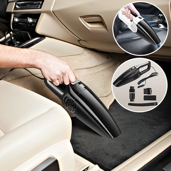 tapis de la voiture noire est bien nettoyer grace a l aspirateur puissant pour voiture