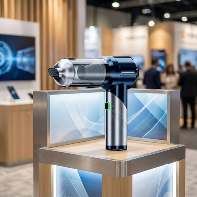 aspirateur puissant voiture expose sur stand